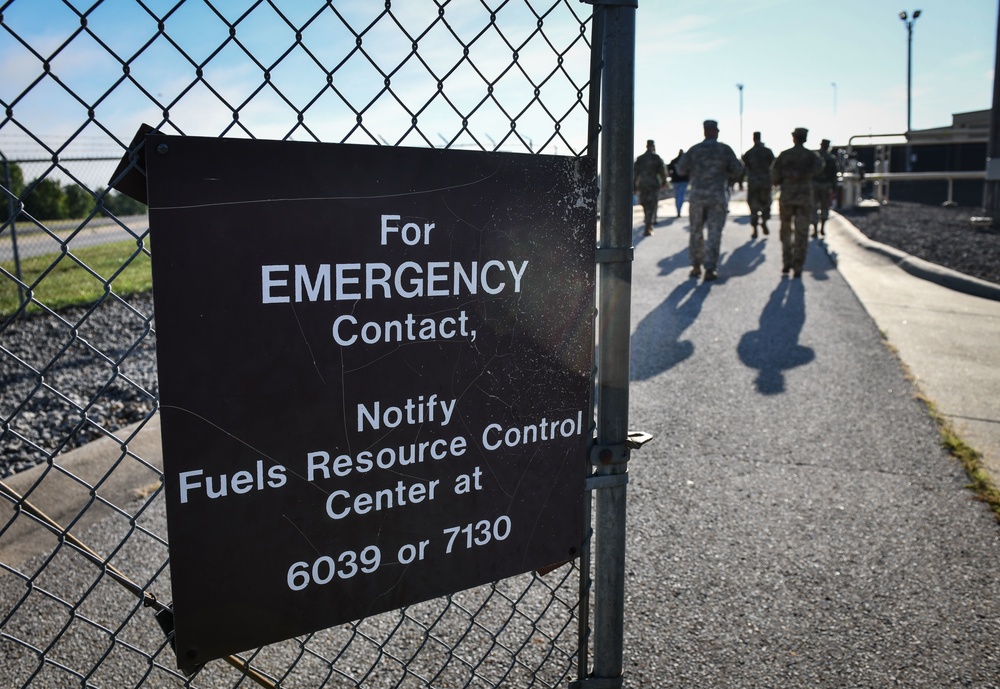 Airmen, Soldiers practice emergency response during DLA fuel spill prevention, response training