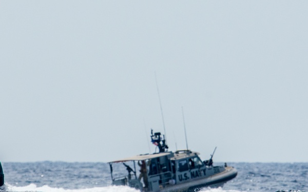 USS Newport News conducts a BSP with CRS-1