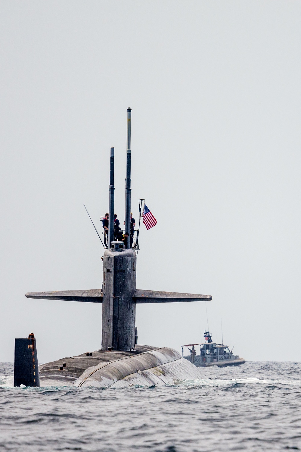 USS Newport News conducts a BSP with CRS-1