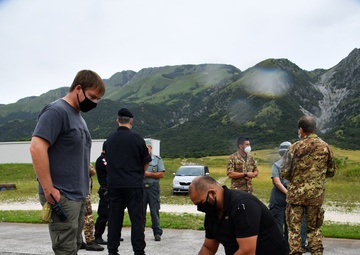 Demonstration the use of equipment in case of a forest fire