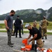 Demonstration the use of equipment in case of a forest fire