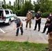 Demonstration the use of equipment in case of a forest fire