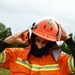 Demonstration the use of equipment in case of a forest fire