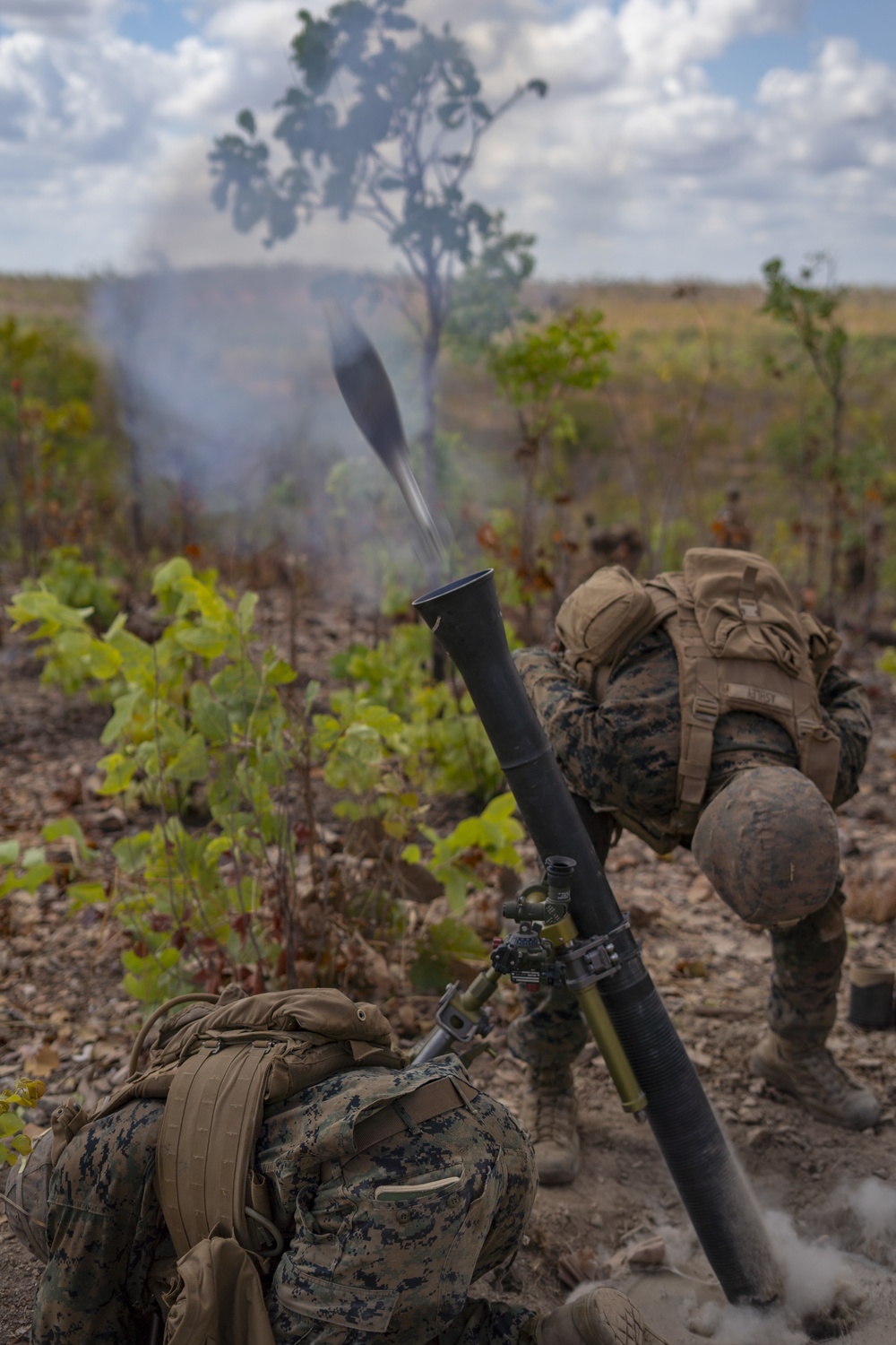 Release the Kraken! - Marines fire 81mm mortars in Australia