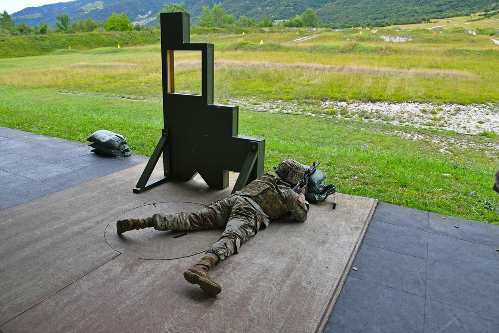Marksmanship training at Cao Malnisio Range Aug. 5, 2020