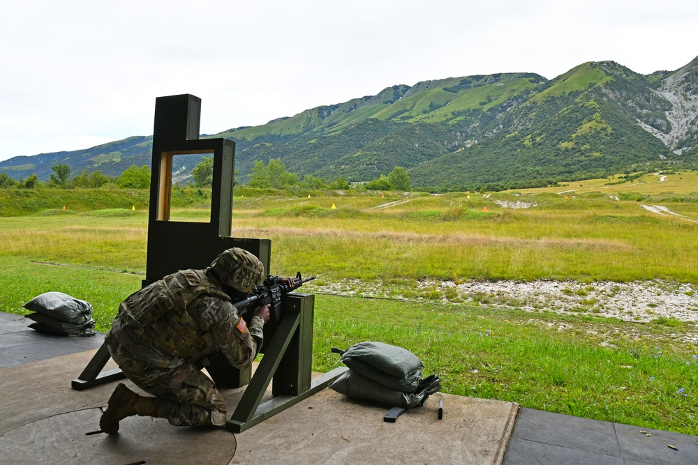 Marksmanship training at Cao Malnisio Range Aug. 5, 2020