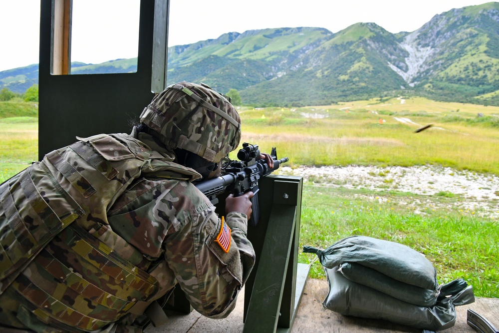 Marksmanship training at Cao Malnisio Range Aug. 5, 2020