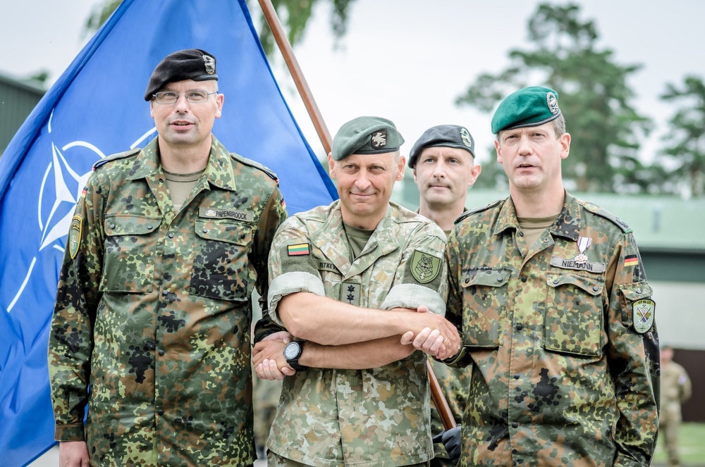 Transfer of Authority Ceremony for NATO Enhanced Forward Presence Battle Group Lithuania