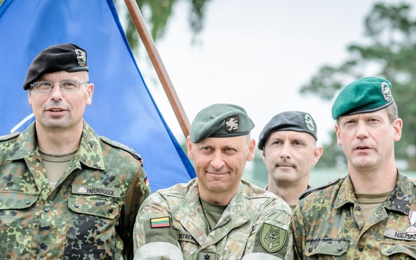 Transfer of Authority Ceremony for NATO Enhanced Forward Presence Battle Group Lithuania