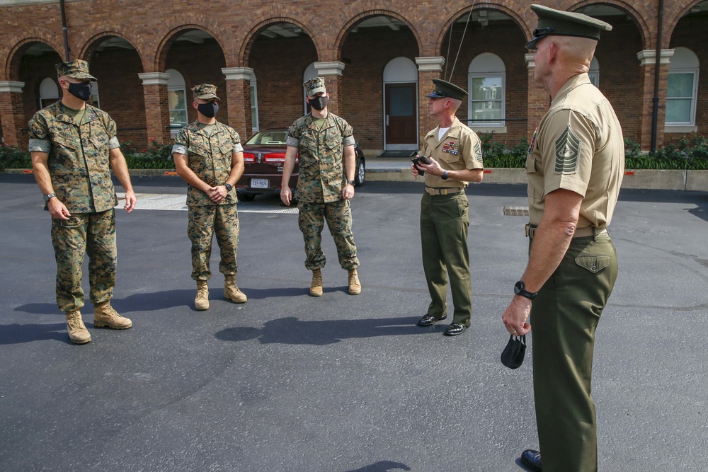 DVIDS - Images - The Washington Commanders visit Marine Barracks