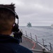 USS Thomas Hudner (DDG 116) Practies Replenishment-At-Sea Approach Drills with Royal Canadian ship MV Asterix