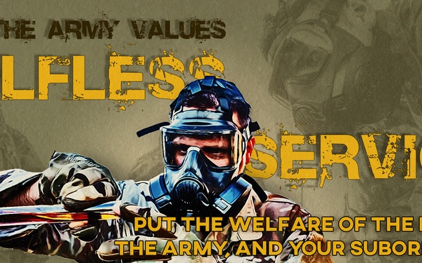 Selfless Service Values Poster