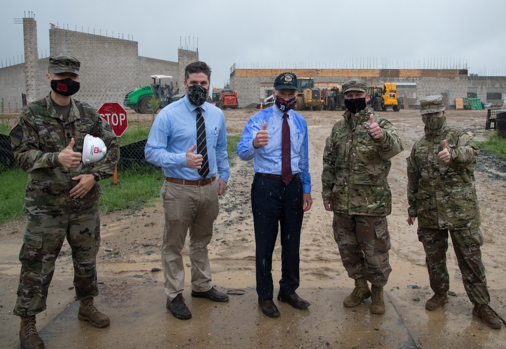 Sen. Tom Carper visits construction of Dover school