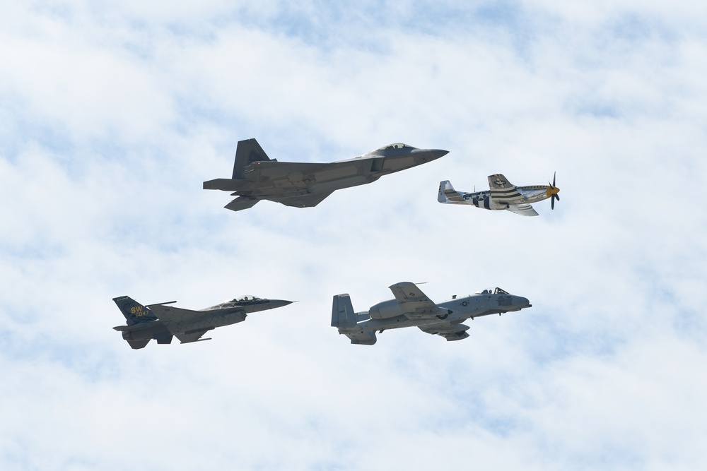 Aerial review at CSAF transition