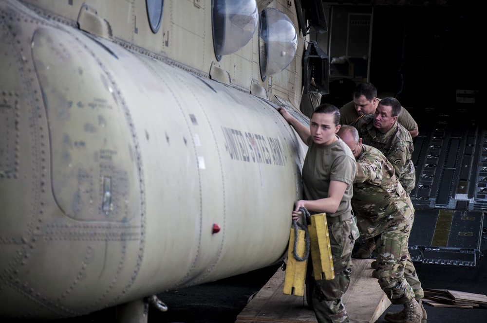 CTANG CH-47 Chinook returns home after deployment
