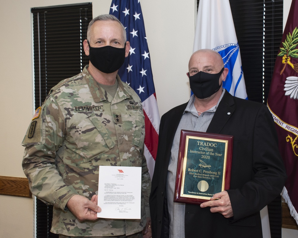 MEDCoE employee selected as TRADOC Civilian Instructor of the Year