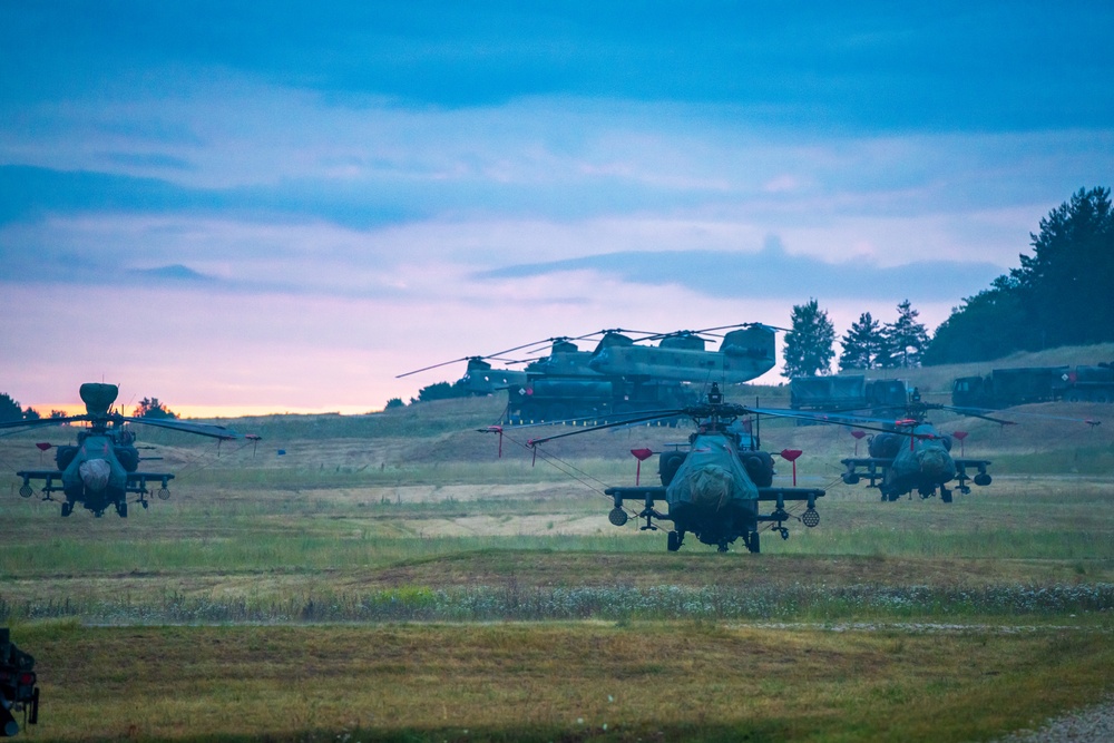 12th CAB positions at Hohenfels for Saber Junction 20