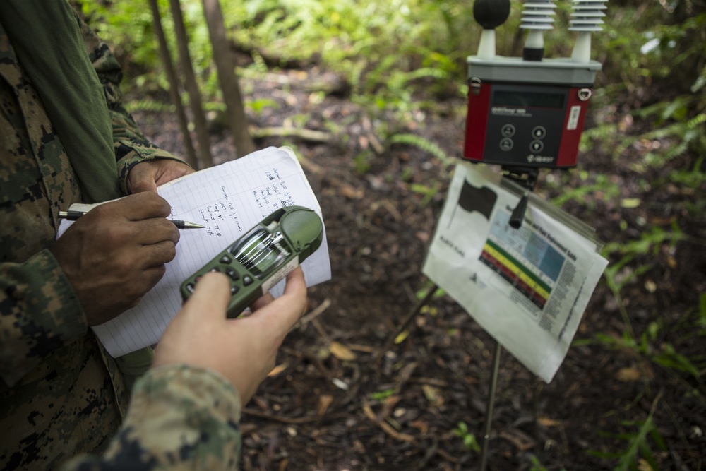 TF KM20 record climate conditions at Peleliu airfield, Republic of Palau