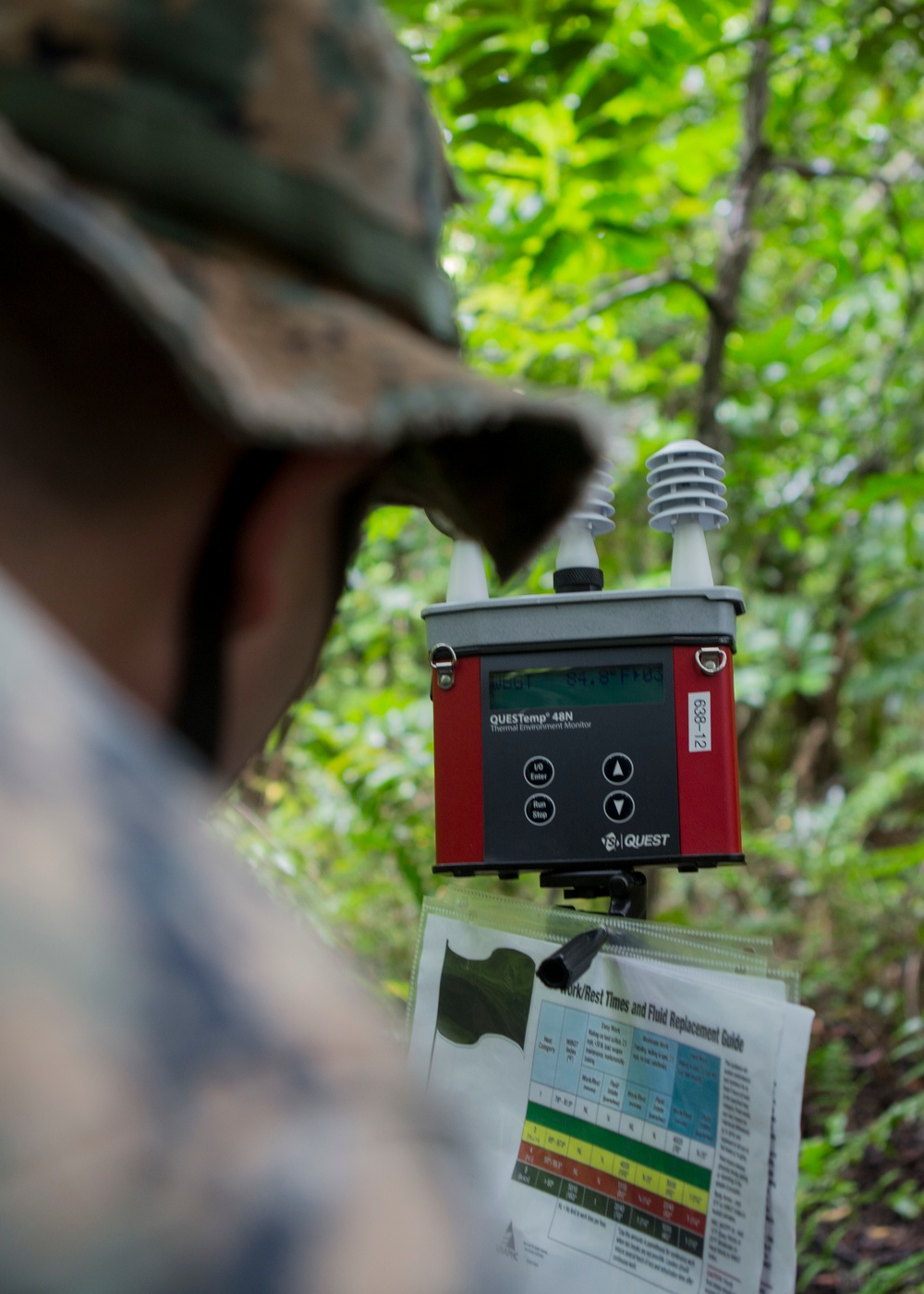 TF KM20 record climate conditions at Peleliu airfield, Republic of Palau