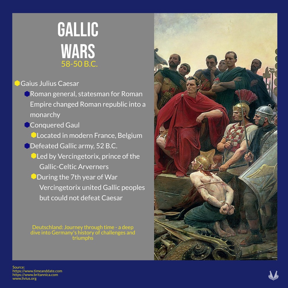 Deutschland: Journey through time, Gallic Wars