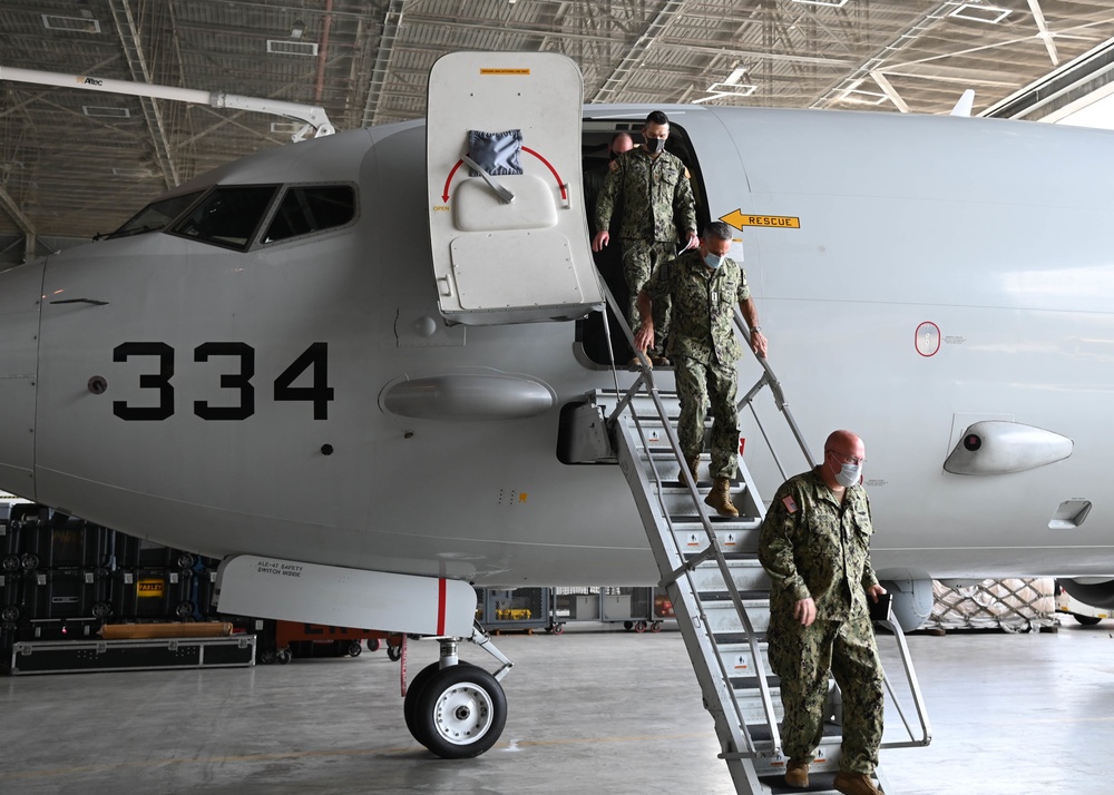 Adm. Robert P. Burke Tours NAS Sigonella