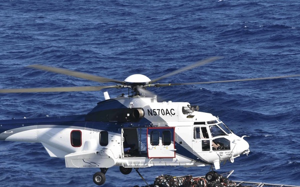 USNS Richard E. Byrd (T-AKE 4) Conducts an Underway Replenishment with USNS John Ericsson (T-AO 194)