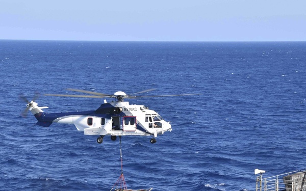 USNS Richard E. Byrd (T-AKE 4) Conducts an Underway Replenishment with USNS John Ericsson (T-AO 194)