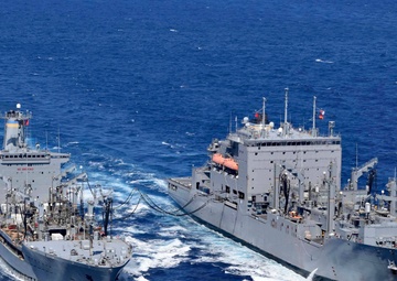 USNS Richard E. Byrd (T-AKE 4) Conducts an Underway Replenishment with USNS John Ericsson (T-AO 194)