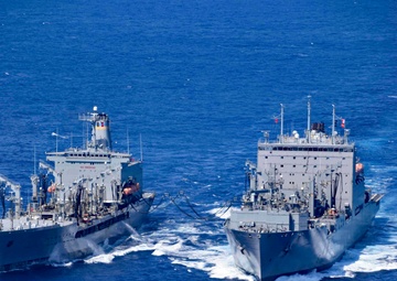 USNS Richard E. Byrd (T-AKE 4) Conducts an Underway Replenishment with USNS John Ericsson (T-AO 194)