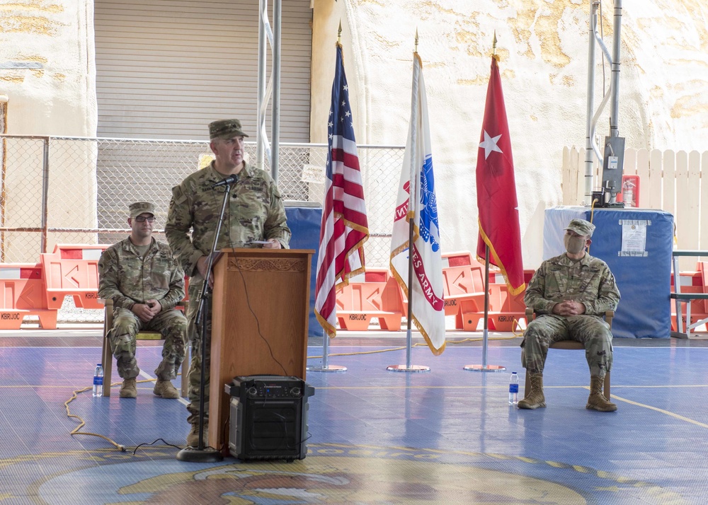 Task Force Bayonet transfer of authority ceremony