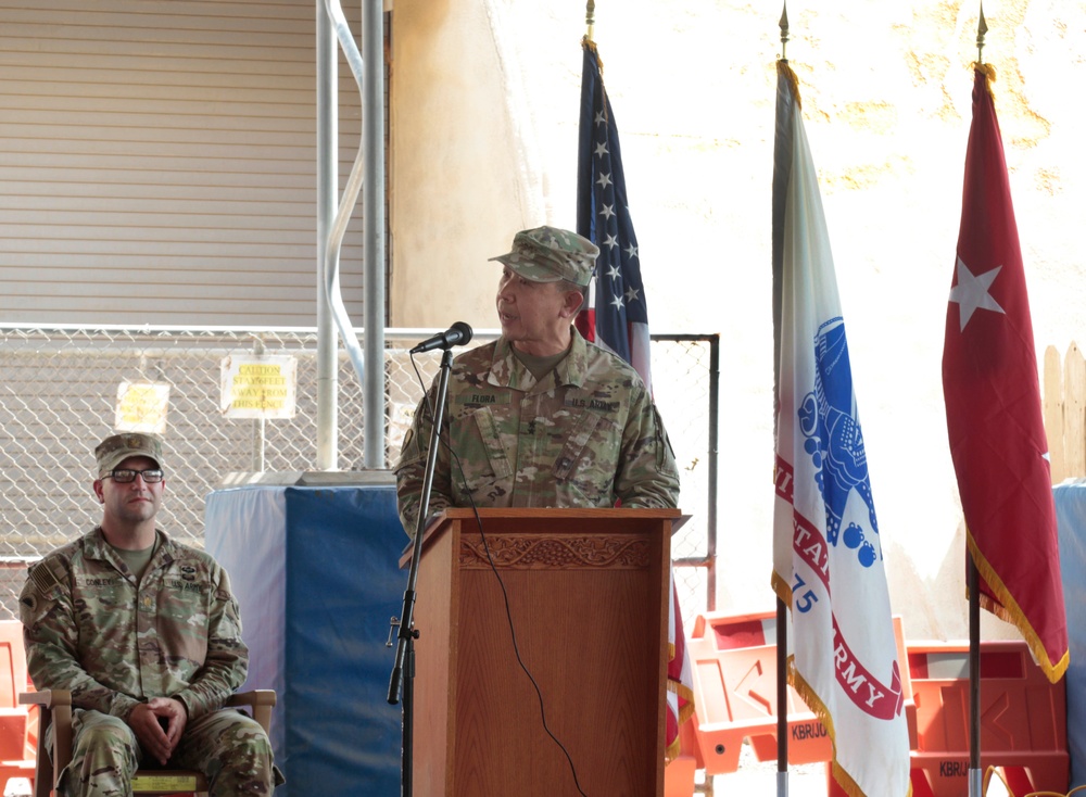 Task Force Bayonet transfer of authority ceremony