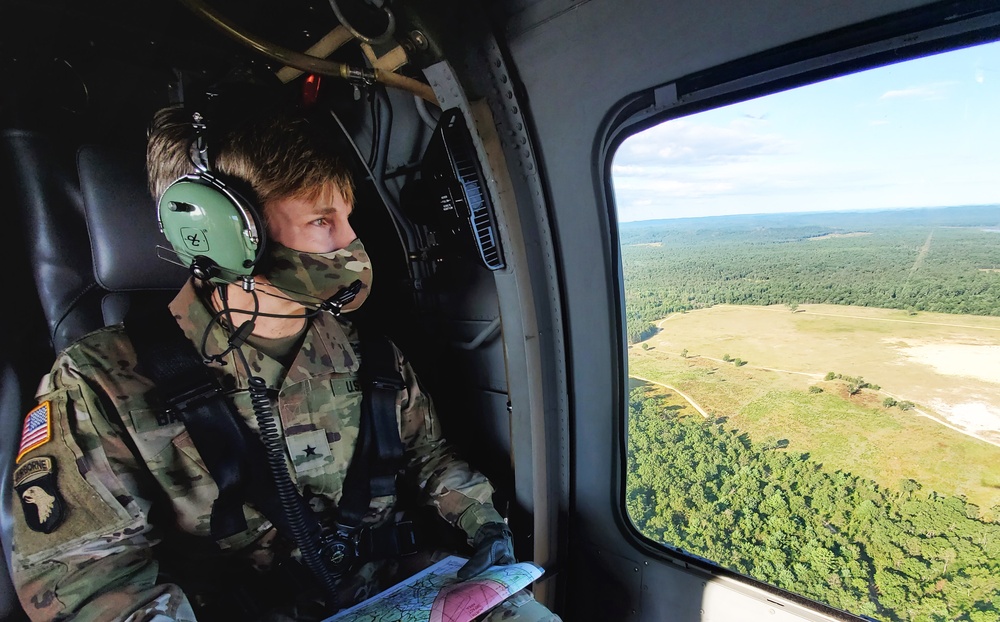 Army leaders participate in familiarization overflight at Fort McCoy