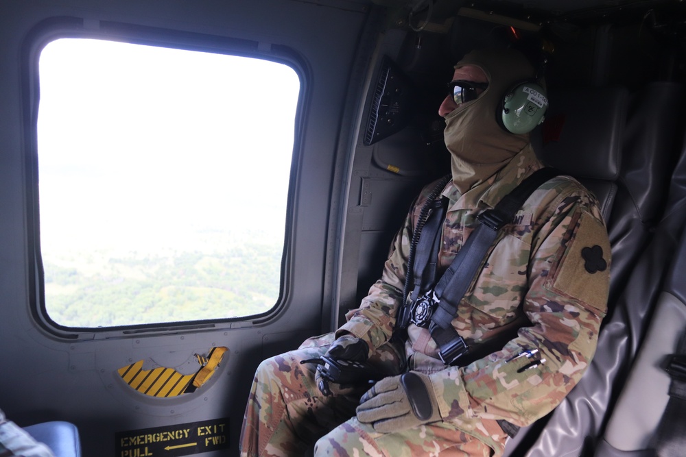 Army leaders participate in familiarization overflight at Fort McCoy