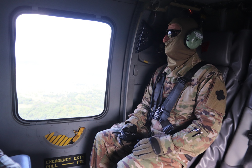 Army leaders participate in familiarization overflight at Fort McCoy