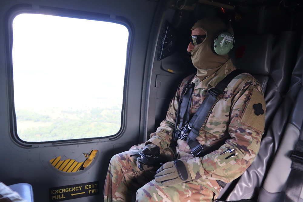 Army leaders participate in familiarization overflight at Fort McCoy