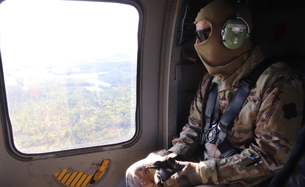 Army leaders participate in familiarization overflight at Fort McCoy