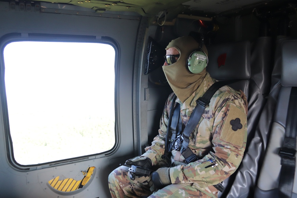 Army leaders participate in familiarization overflight at Fort McCoy