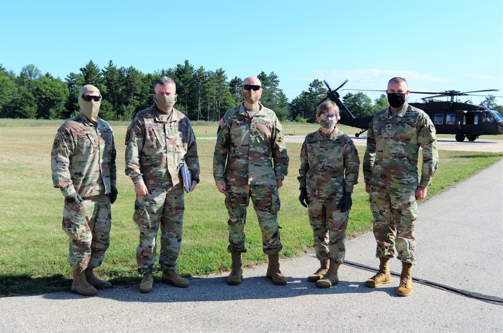 Army leaders participate in familiarization overflight at Fort McCoy