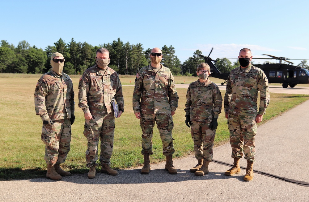 Army leaders participate in familiarization overflight at Fort McCoy