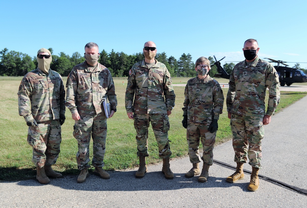 Army leaders participate in familiarization overflight at Fort McCoy