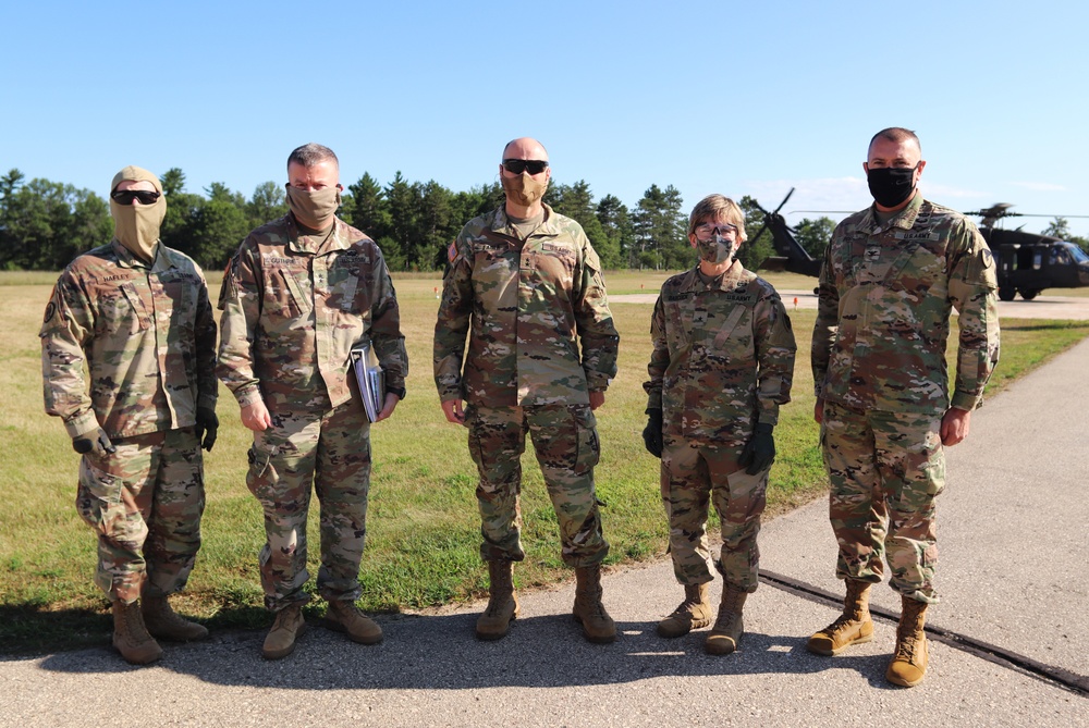 Army leaders participate in familiarization overflight at Fort McCoy