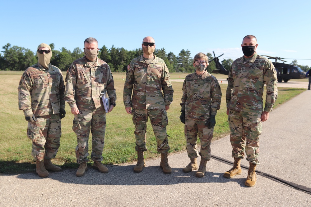 Army leaders participate in familiarization overflight at Fort McCoy