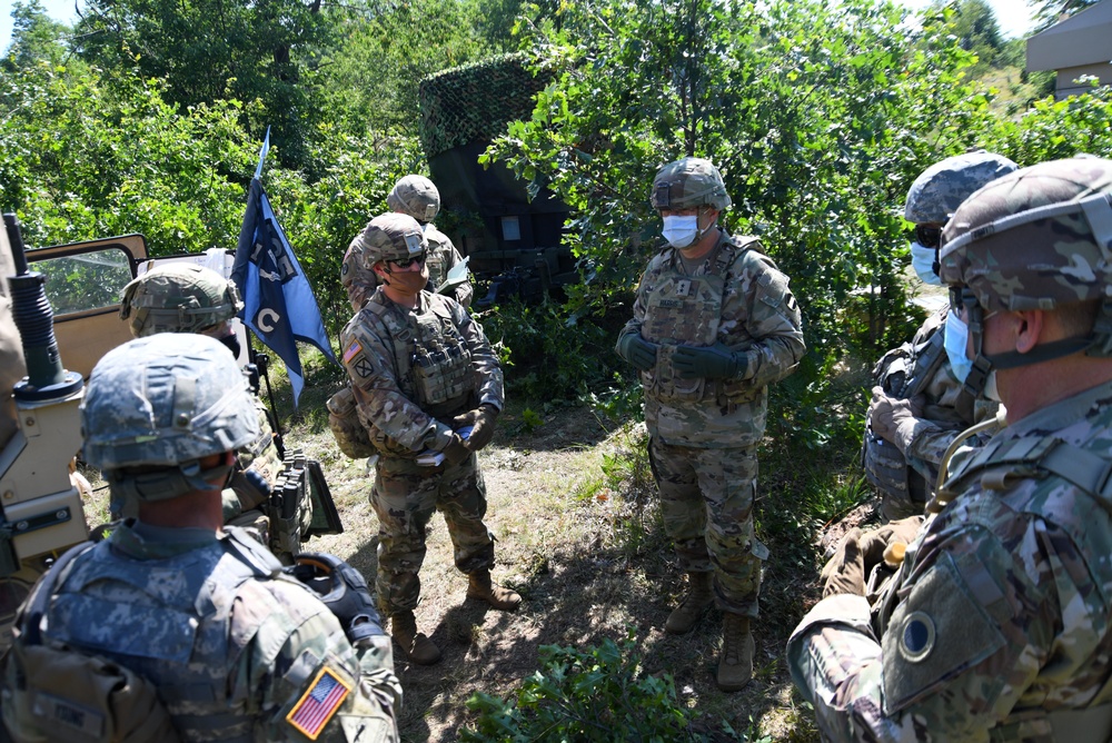 Maj. Gen. Brian C. Harris visits Camp Grayling for 1-125th Infantry Regiment training