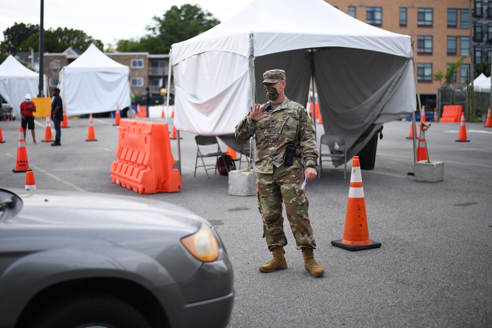 DC Guard helps with COVID-19 Testing Site