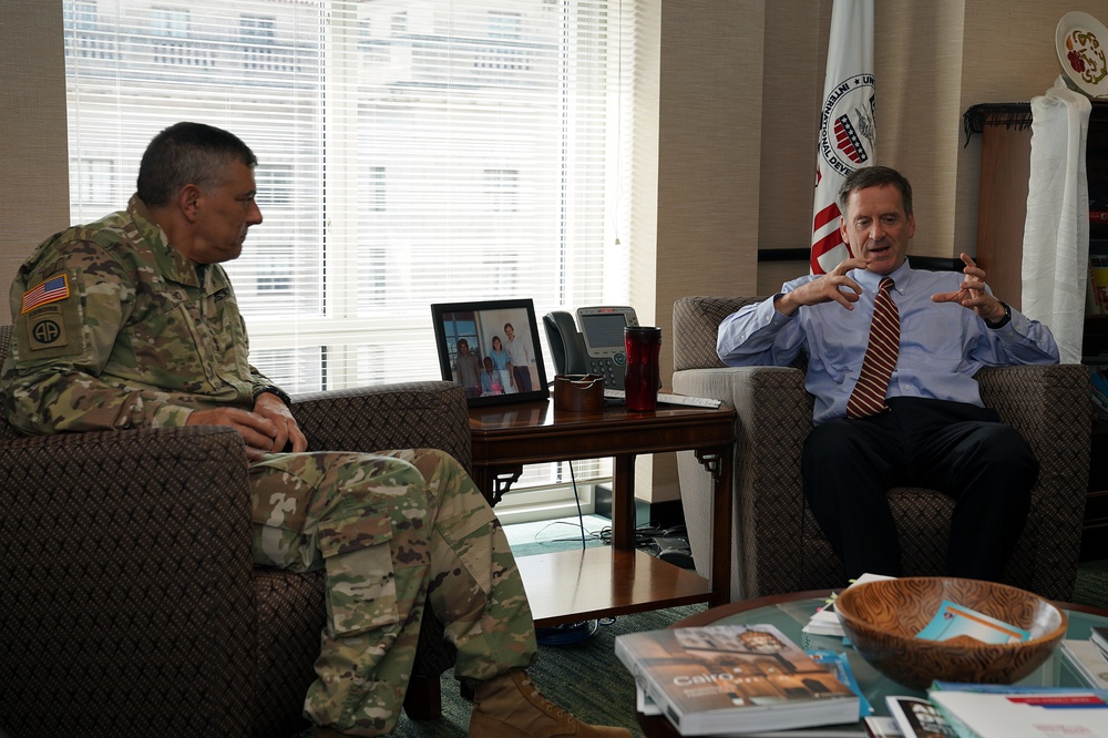 AAID Mark Green meets with AFRICOM Commander