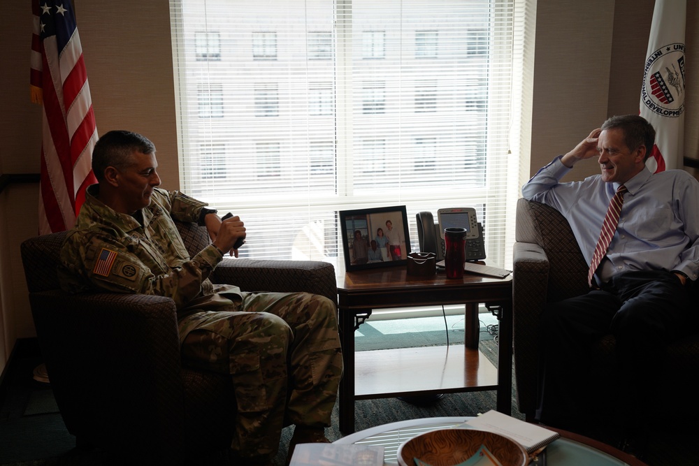 AAID Mark Green meets with AFRICOM Commander