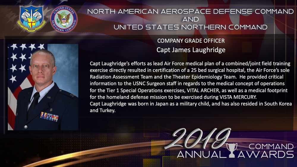 NORAD and USNORTHCOM 2019 CGO of the Year: Capt James Laughridge