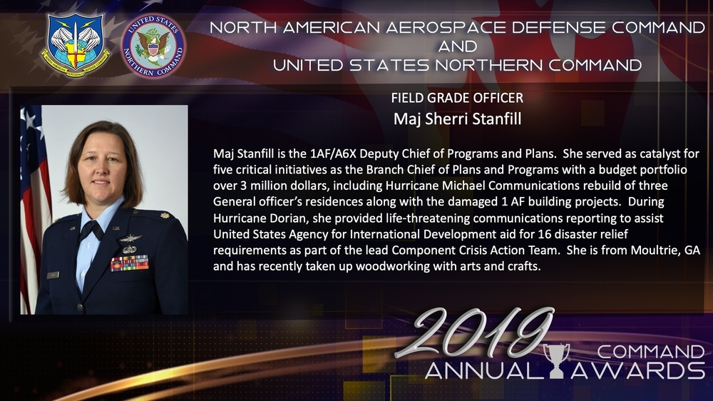 NORAD and USNORTHCOM 2019 FGO of the Year: Major Sherri Stanfill