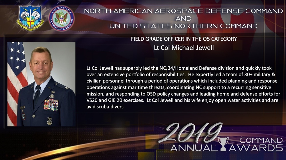 NORAD and USNORTHCOM 2019 FGO O5 Category of the Year: Lt. Col. Michael Jewell