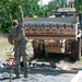 333rd Engineer Company Constructs Foundation for Shed